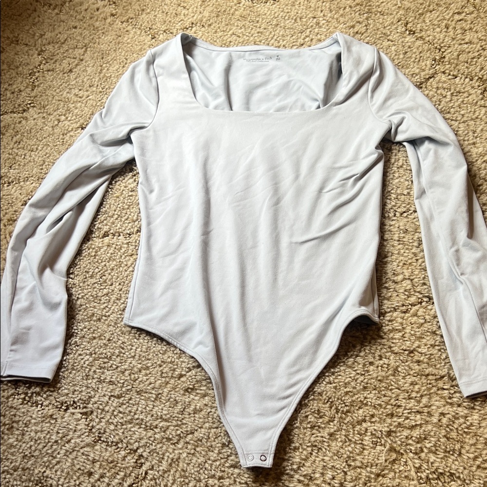 Abercrombie Light blue gray Long Sleeve Bodysuit